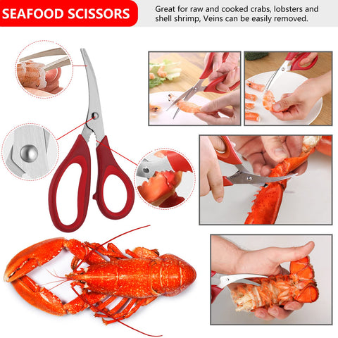 MYBMHTNB tijeras para mariscos, afiladas y duraderas