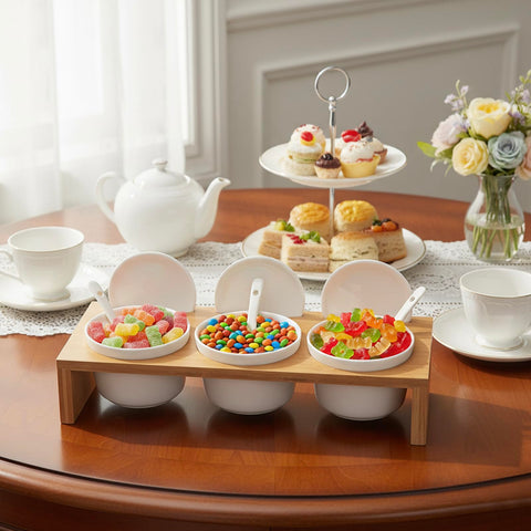 MyGift conjunto de condimentos cerámicos para aperitivos.