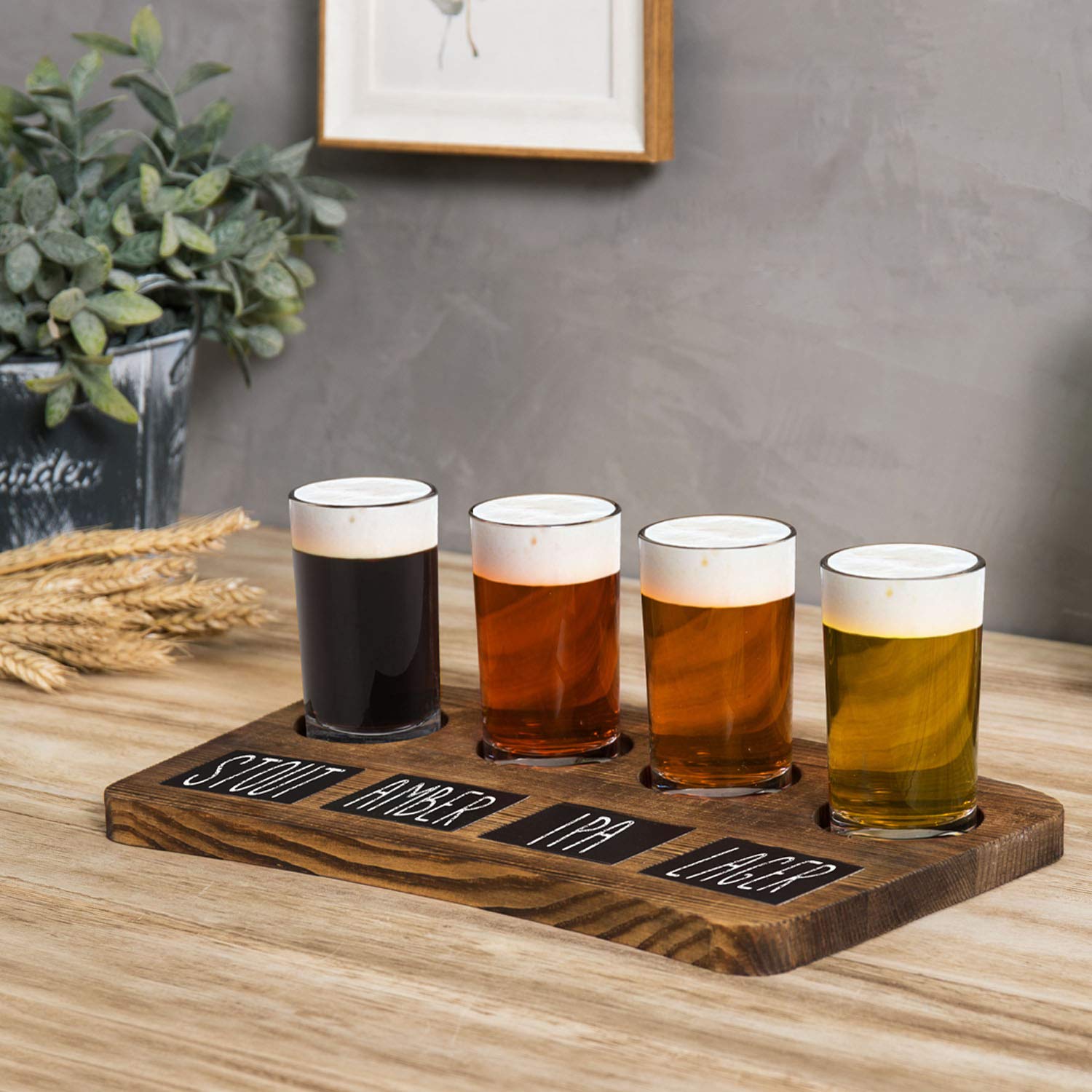 MyGift etiquetas de tiza erasables para identificar cervezas.