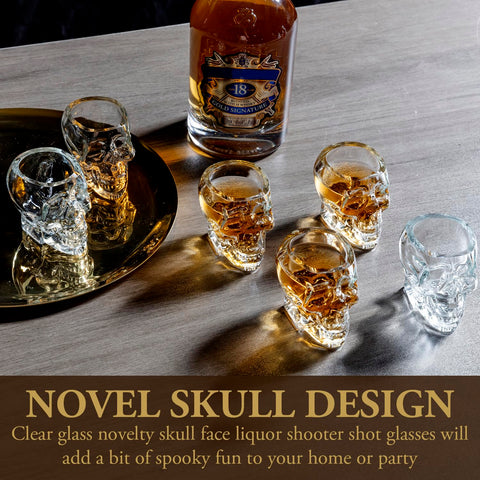Vasos chupito MyGift para fiestas temáticas y decoración con cristal claro.