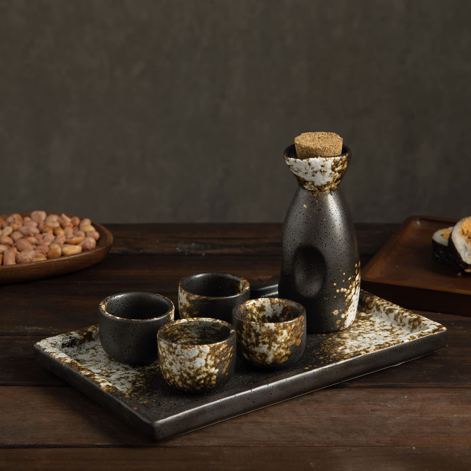 MyGift set sake blanco: juego cerámica para probar Nihonshu en casa.