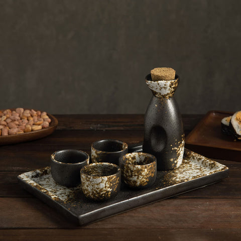 MyGift set sake blanco: juego cerámica para probar Nihonshu en casa.
