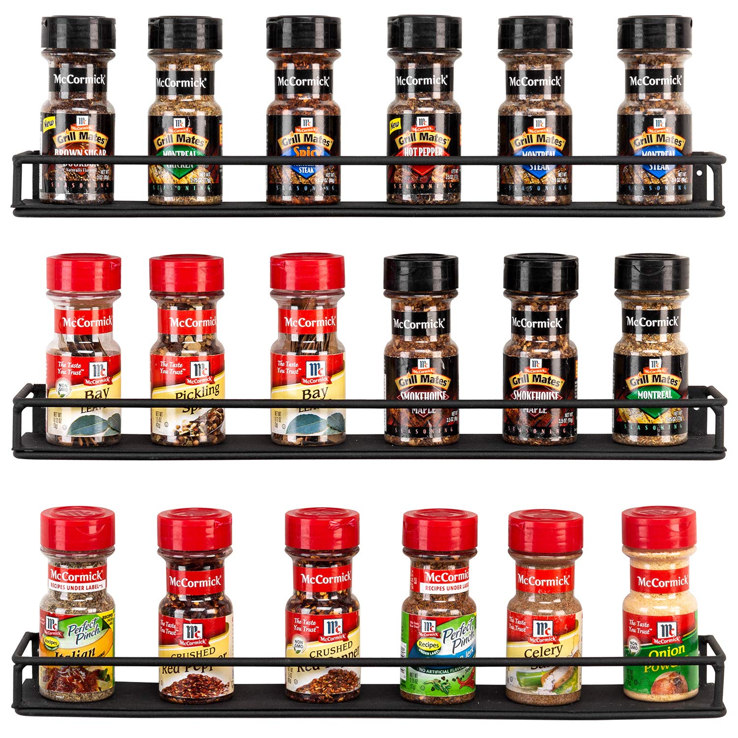 MyGift usos-cocina-condimentos-estante-negro, organizacion clara.
