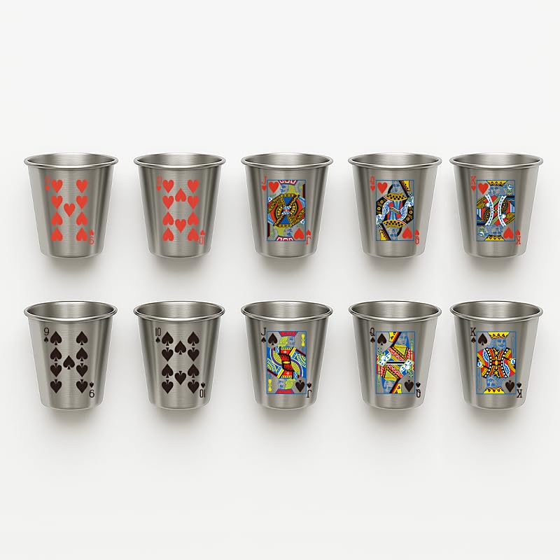 MyGiftHub vaso de acero inoxidable, 2 onzas, fácil de limpiar y reutilizable.