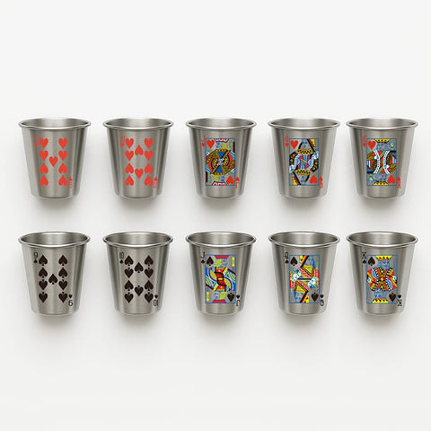 MyGiftHub vaso de acero inoxidable, 2 onzas, fácil de limpiar y reutilizable.