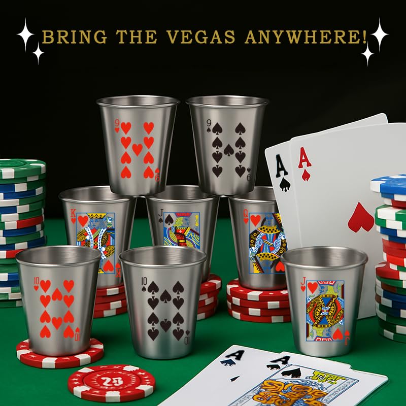 MyGiftHub diseño de casino en acero inoxidable, regalo perfecto para jugadores.