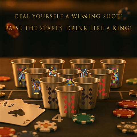 MyGiftHub vaso para espresso o cócteles, ideal para mesas de casino.