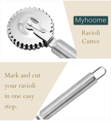 Rueda de corte precisa de MyHoome para masa fina y regular.