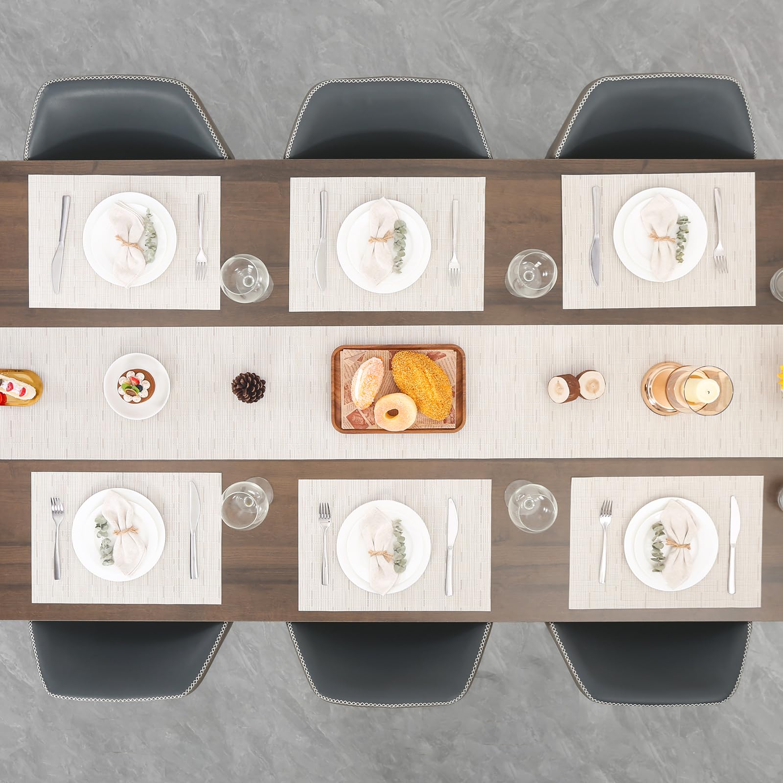 Manteles Myir JUN, resistencia al calor hasta 100 °C, protección para la mesa.