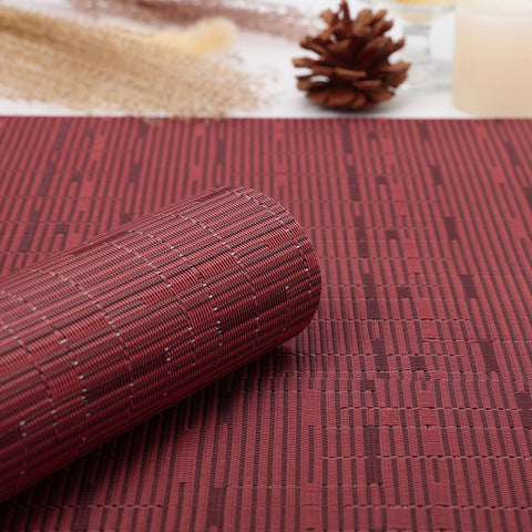 Myir JUN manteles rojos de PVC cortables para ajuste personalizado