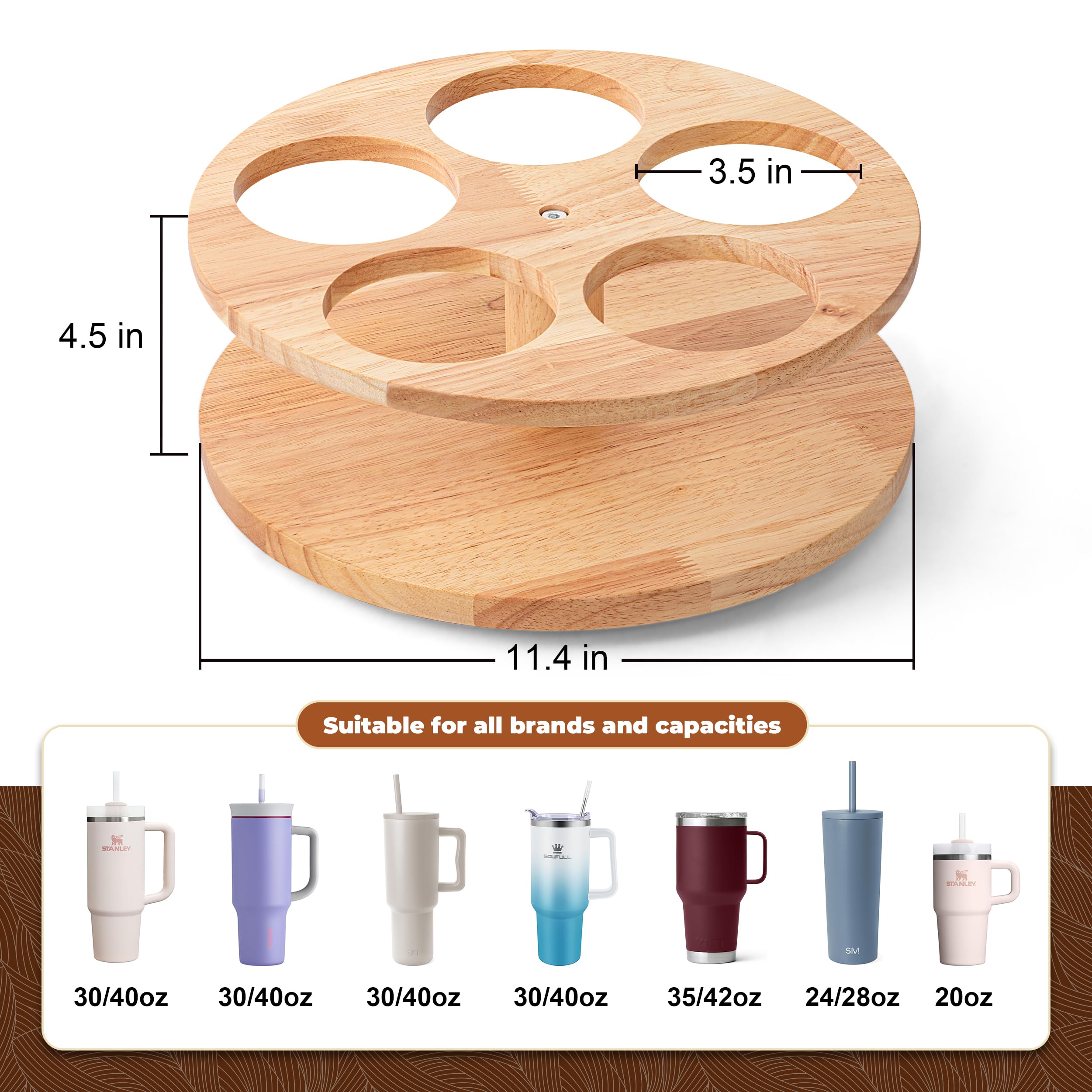 MyLifeUNIT ahorro de espacio con cinco ranuras para vasos y copas.