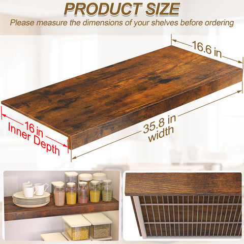 Cubiertas MyLifeUNIT para armarios y despensas en madera, organización de artículos.