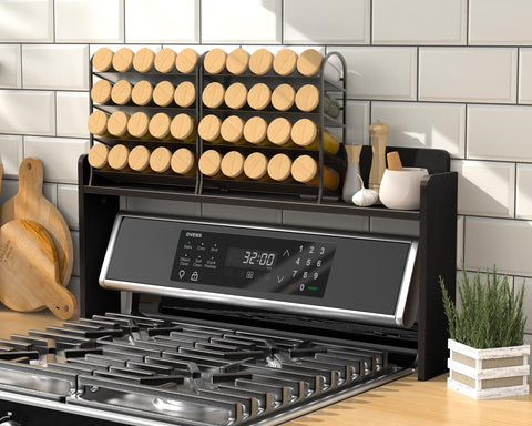 MyLifeUNIT estante sobre estufa, dimensiones compatibles con estufas planas y curvas.