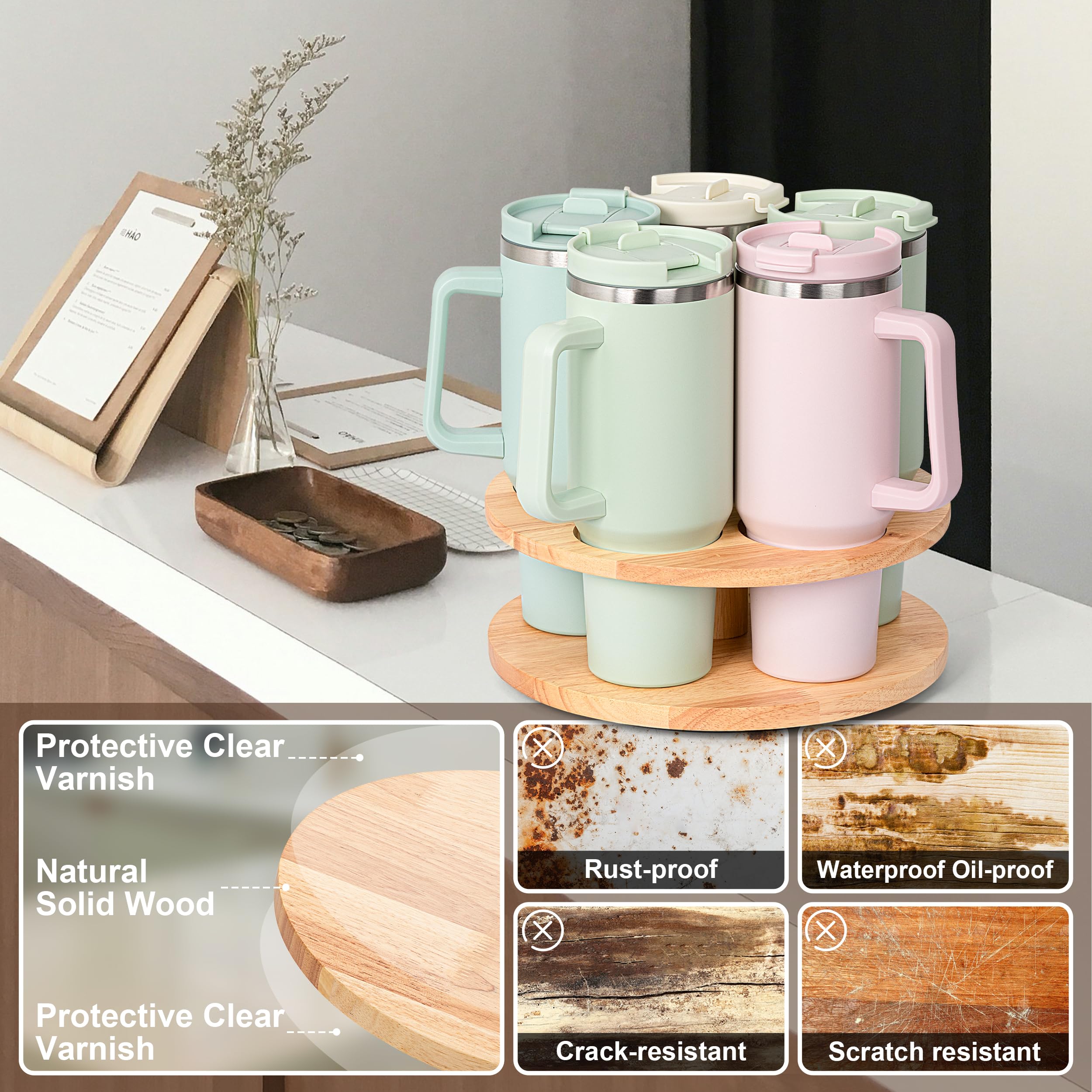 MyLifeUNIT organizador de madera natural, añade estilo y almacenamiento ordenado.