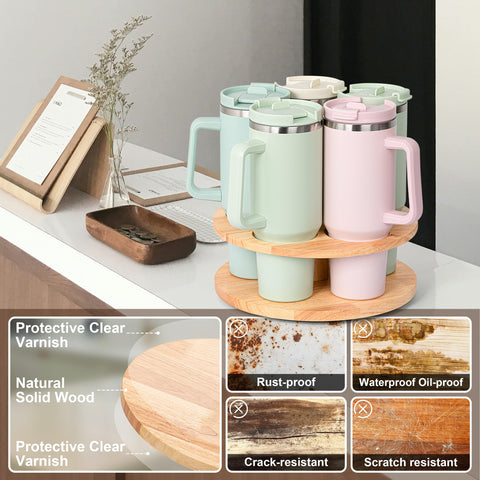 MyLifeUNIT organizador de madera natural, añade estilo y almacenamiento ordenado.