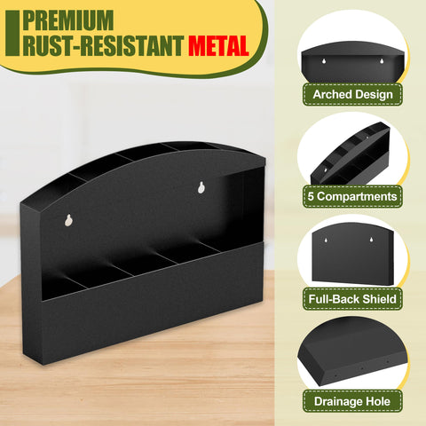 MyLifeUNIT porta-pajillas verticales, cinco ranuras para orden claro