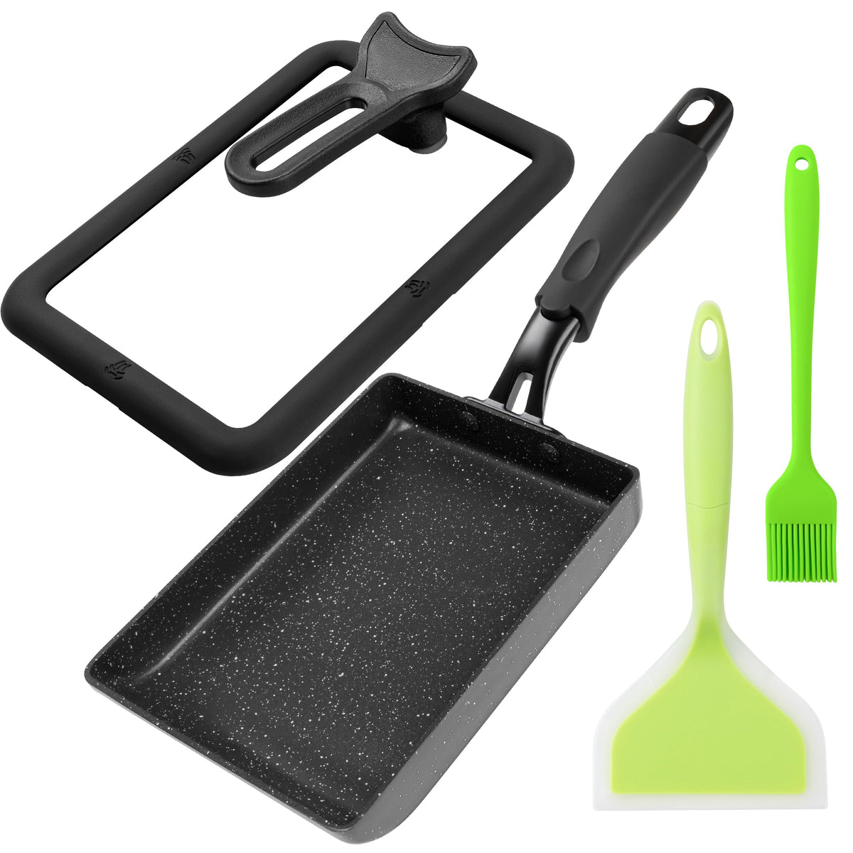 MyLifeUNIT Tamagoyaki Pan rectangular, cocción uniforme para omelettes perfectamente enrolladas