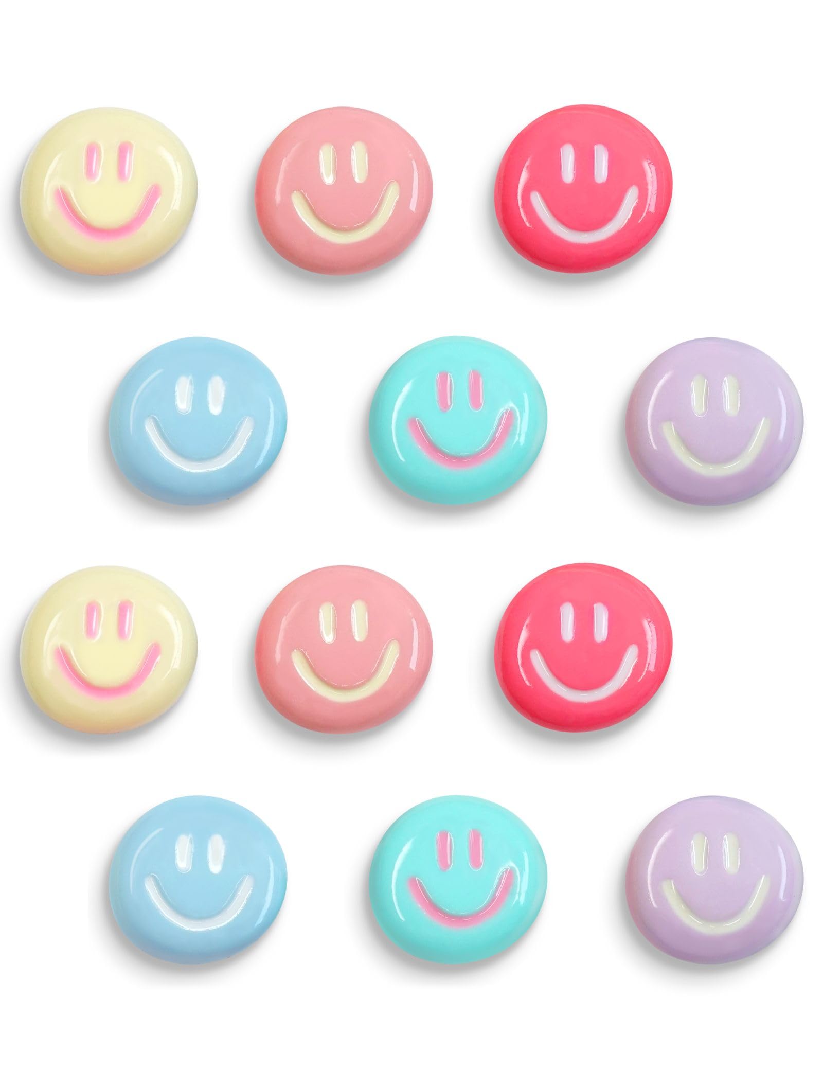 Imanes Mymazn para frigorífico con sonrisa, colores vivos para notas y fotos.