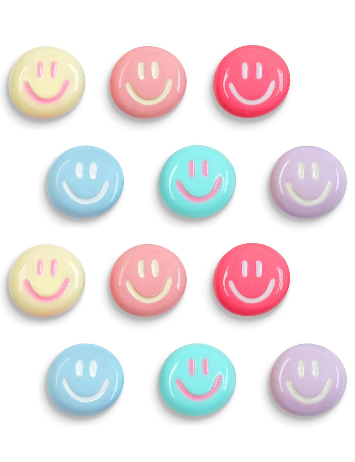 Imanes Mymazn para frigorífico con sonrisa, colores vivos para notas y fotos.