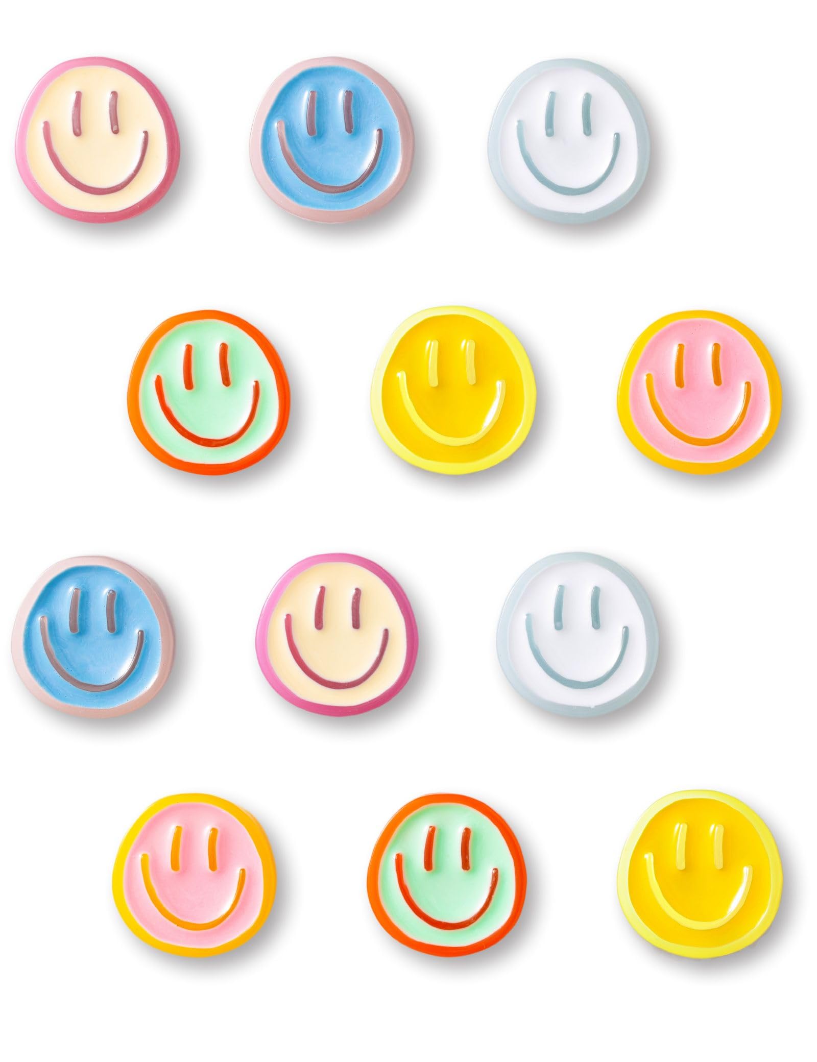Imán Mymazn para nevera colorido, 12 piezas, ideal para decorar y ordenar.