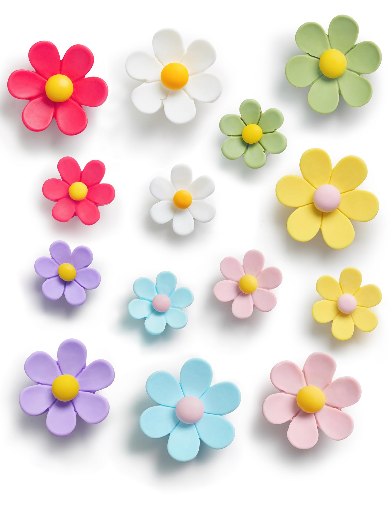Imanes Mymazn con flores 3D coloridas para nevera, ideal para decorar y organizar