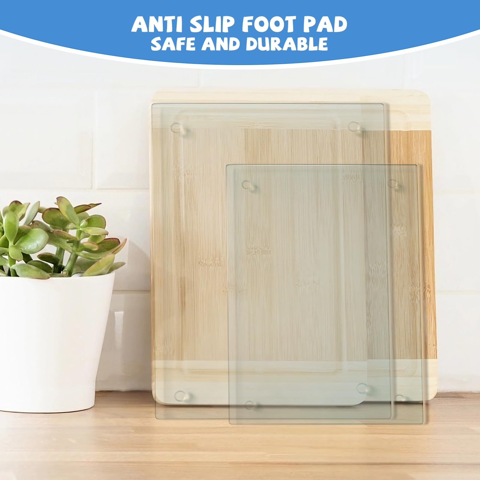 Mymonfif tabla de vidrio compacta para organizar la cocina.