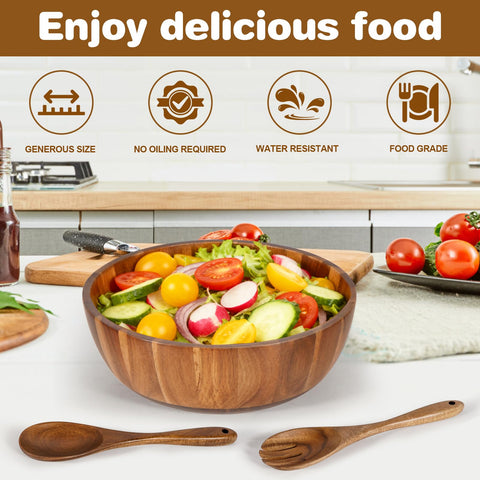 MYRAINBOW tenedor de servir de madera, práctico para repartir porciones en la mesa.