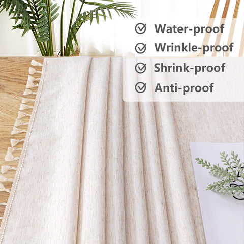 Diseño moderno y neutro de MYSKY HOME con borlas decorativas.