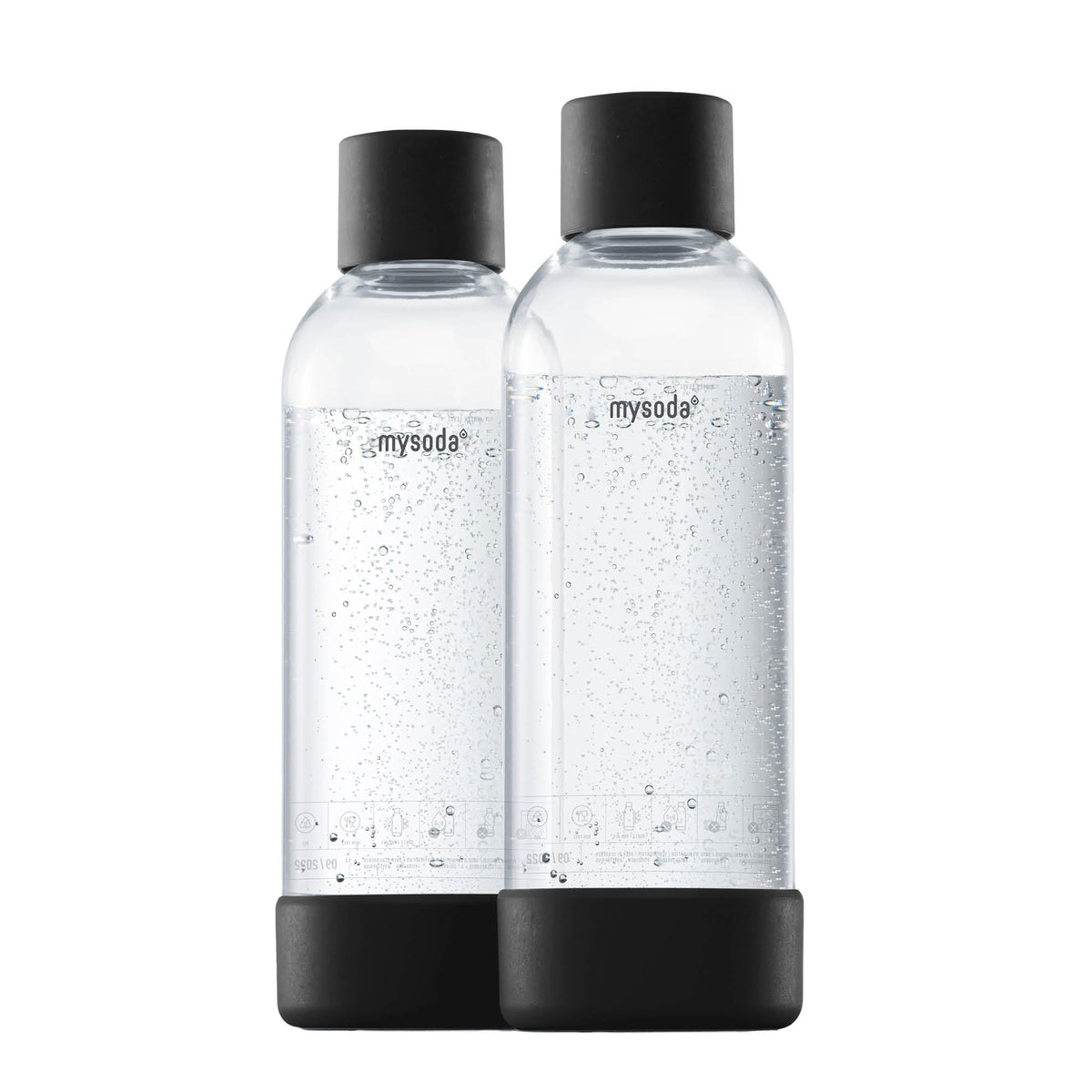 Mysoda botella carbonatadora 1L con cierre rápido, ideal para bebidas caseras.