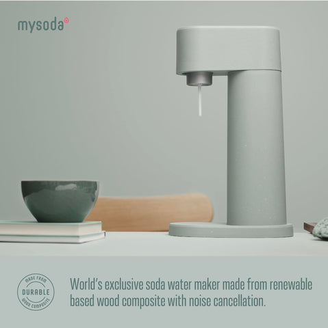 Mysoda Woody, botella de 1 L lista para uso diario en casa.