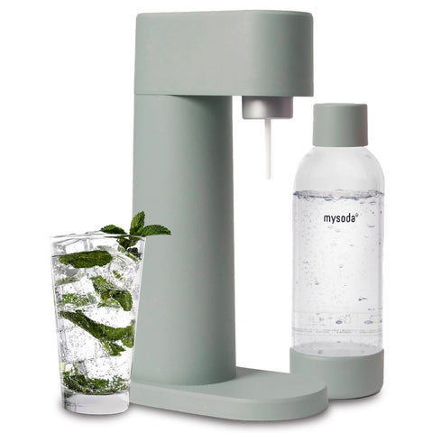Mysoda Woody en acción, máquina de agua carbonatada para bebidas rápidas.