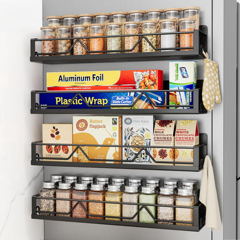 Estante magnetico Mystozer para refrigerador, doble capacidad.