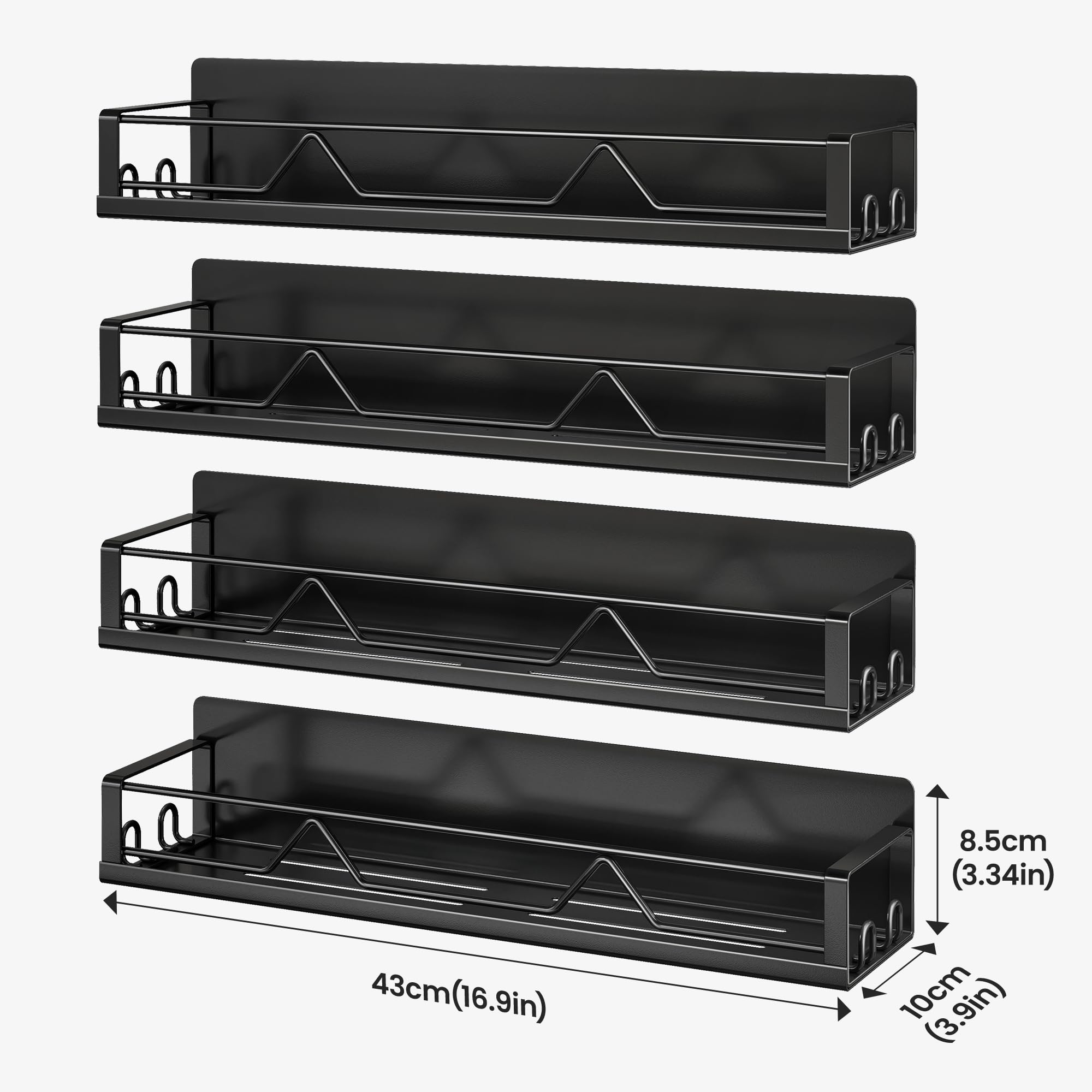 Mystozer para superficies metalicas, organizacion de especias y condimentos.