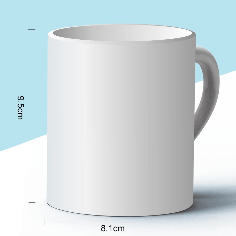 Taza MYSUB 11oz, cerámica blanca de alta densidad para colores vivos.