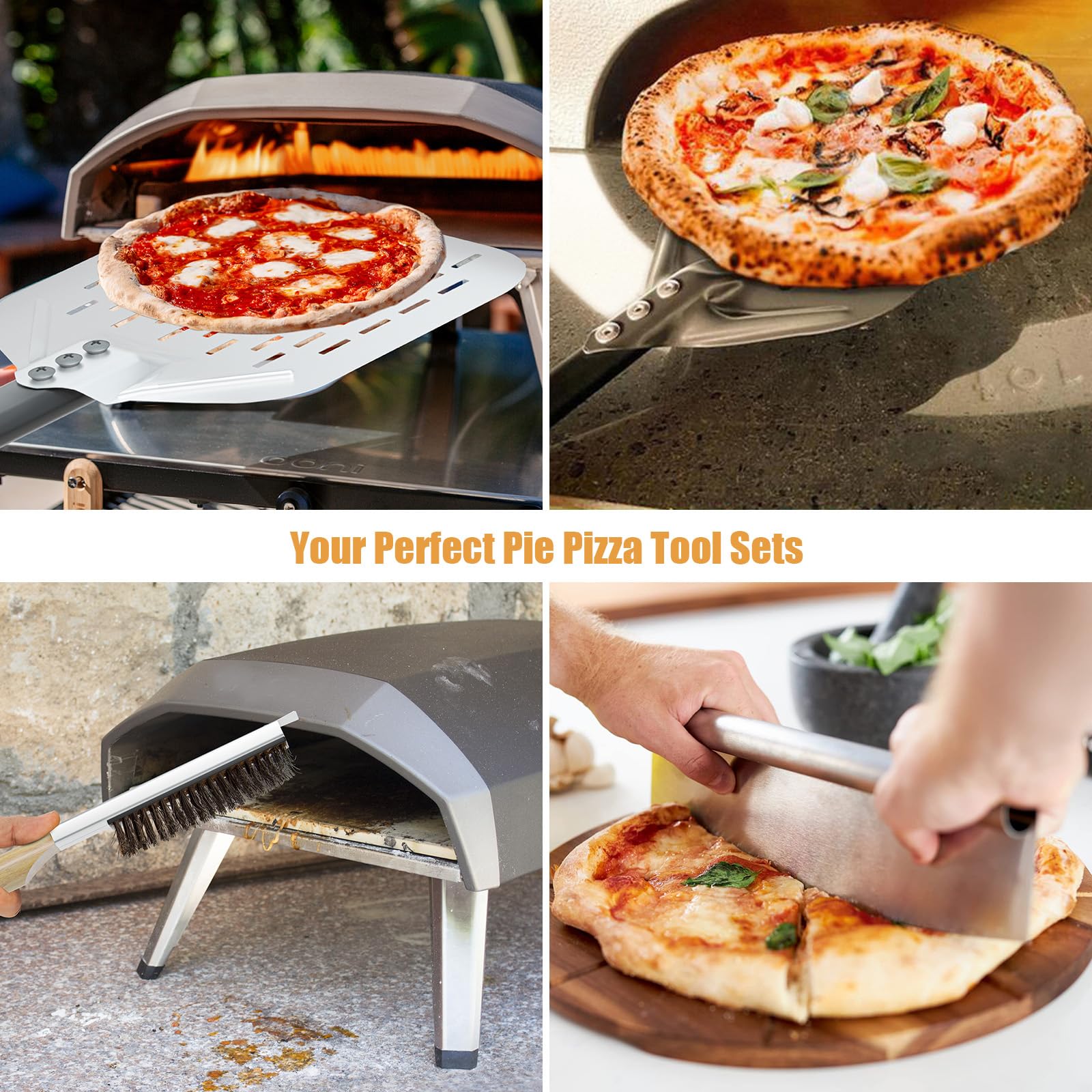 Diseño ergonómico Mysweety con mango largo para manipular pizzas fácilmente