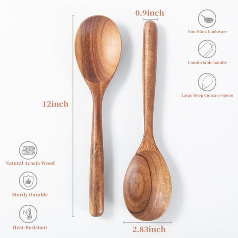 Cucharas MZROO con mango grueso para mayor comodidad y control