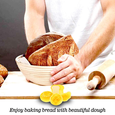 Banneton MZUOTU ideal para masa madre y pan francés