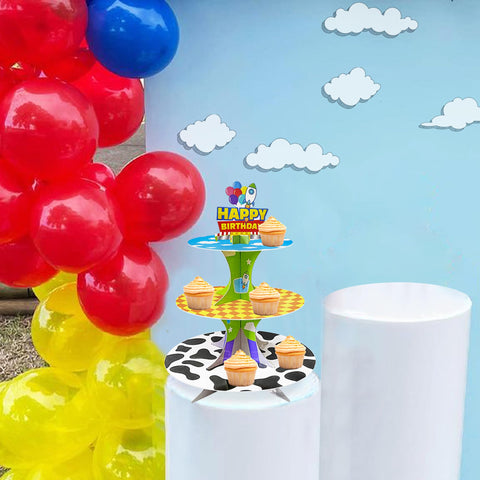 Nabenkalu soporte-dulces-tres-niveles-plegable, montaje rápido para eventos sin complicaciones