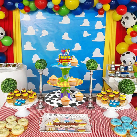 Nabenkalu torre-pasteles-cuento-animado, ideal para exhibir postres en cumpleaños