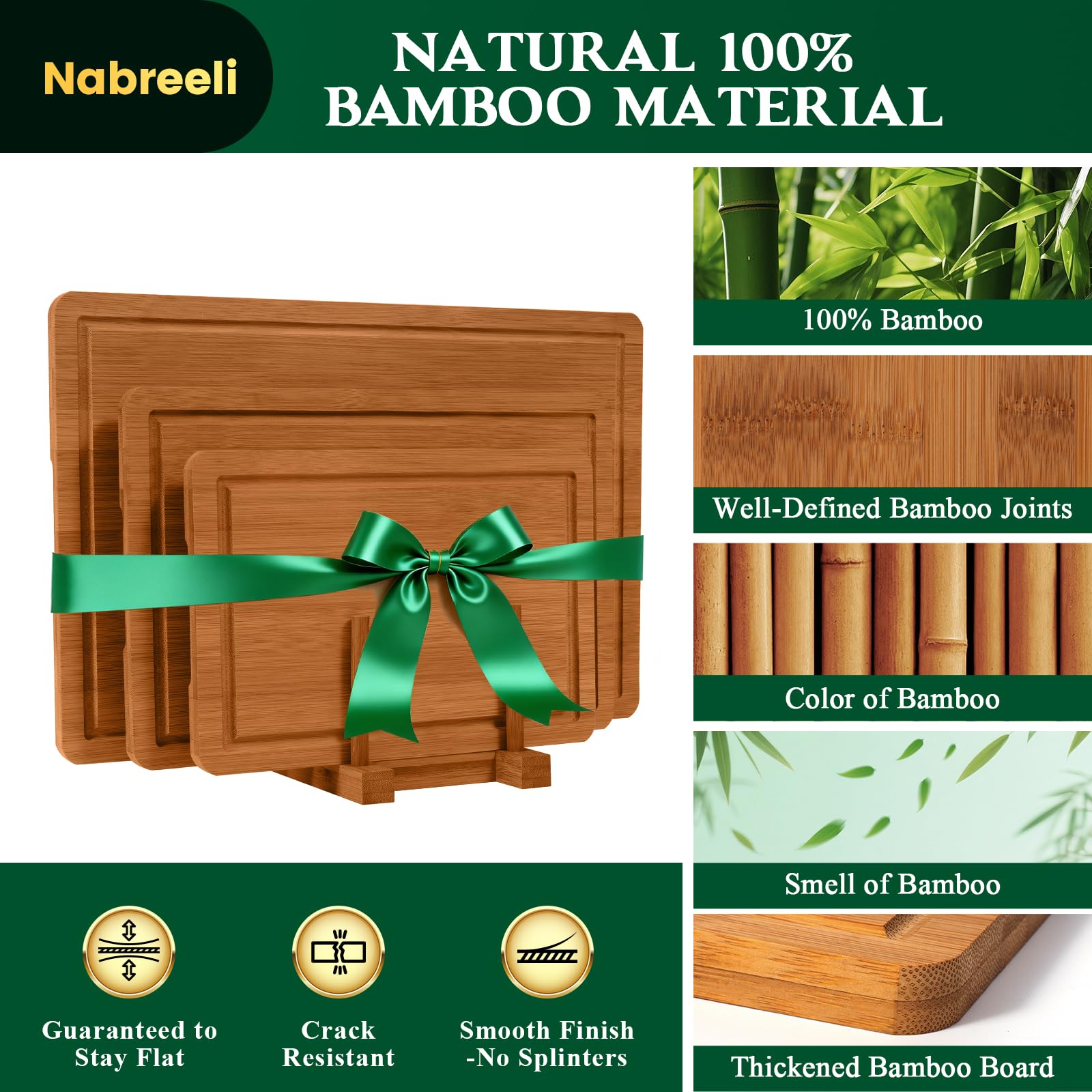 Nabreeli tabla apta para lavavajillas facilita la limpieza
