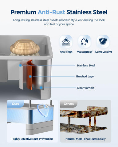 Nacial acero-inoxidable-antirrust: durabilidad y acabado limpio en la cocina.