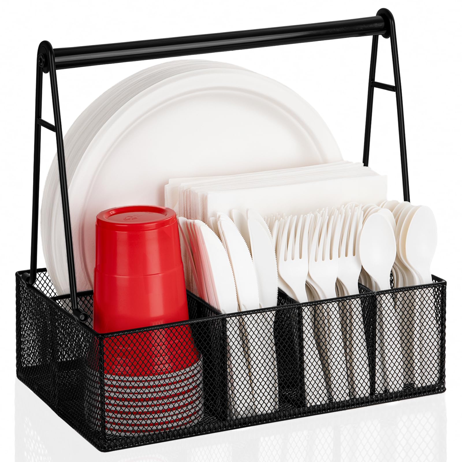 NACIMAX organizador-platos-con-mango, ideal para servir en la mesa durante reuniones