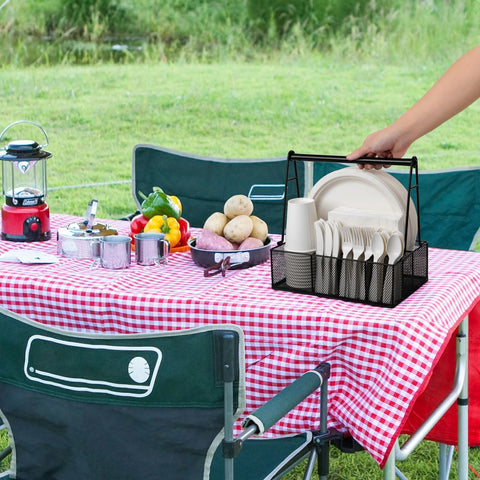 NACIMAX porta-cubiertos-con-mango, mantiene cubiertos ordenados para salidas al aire libre