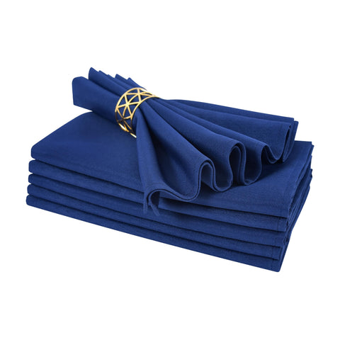 Nacuci servilletas de tela azul marino 18x18, reutilizables para comidas elegantes