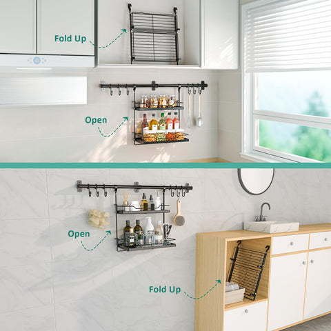 NADAMOO uso universal en cocina, despensa y baño para organización versátil.
