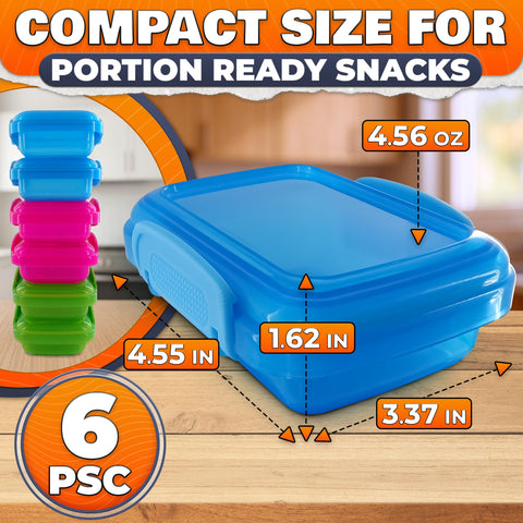 NADOBA contenedores snack con capacidad de 4,6 onzas para meriendas