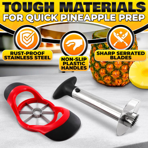 NADOBA mango ergonómico facilita giro suave y seguridad al pelar piña