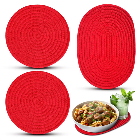 NADOBA posavasos navideños oval 12x8-5 protege superficies durante la cena