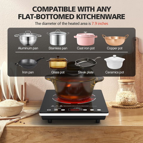 Nafewin 9 niveles de potencia para cocinar variado