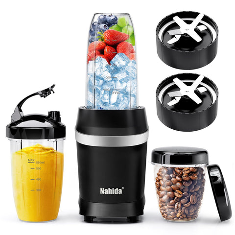 Nahida batidora 1200W con frutas congeladas para batidos rápidos